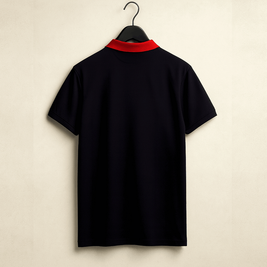 Half Navy with Red  Polo T-Shirt