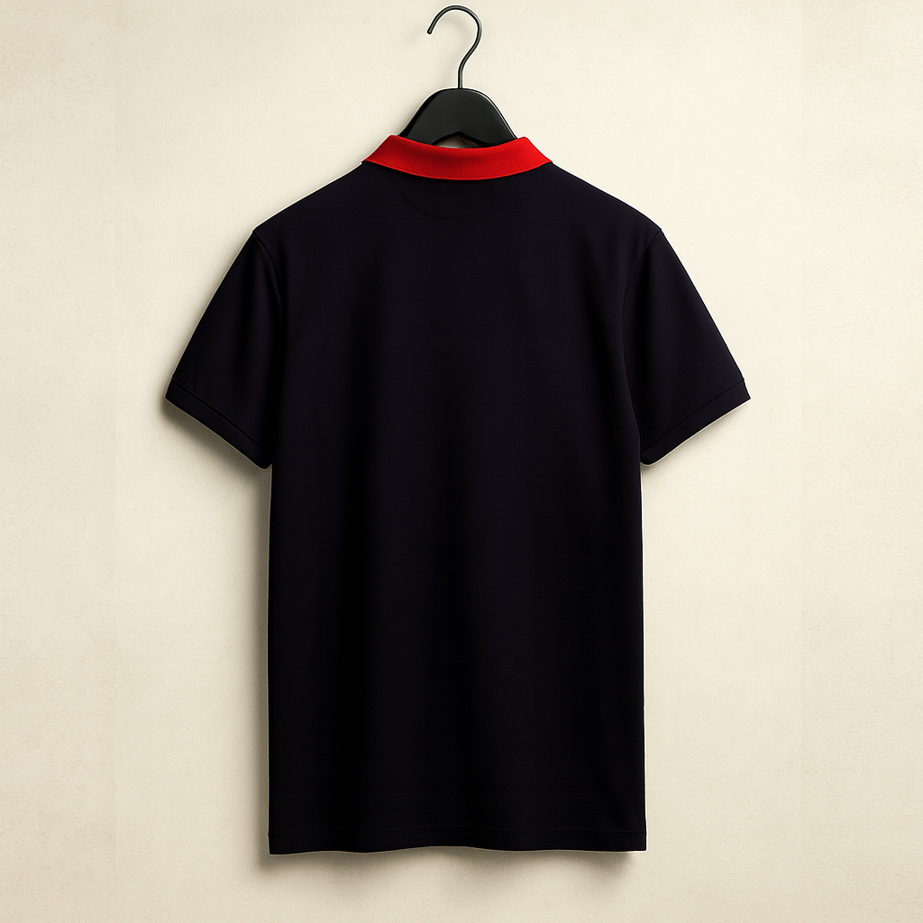 Half Navy with Red Polo T-Shirt