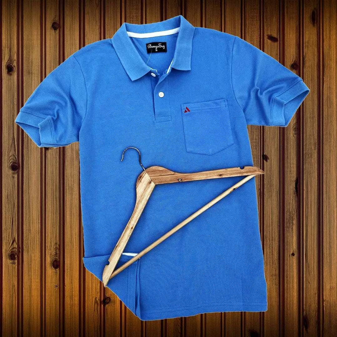 Plain Sky Blue color with Pocket Polo T-Shirt