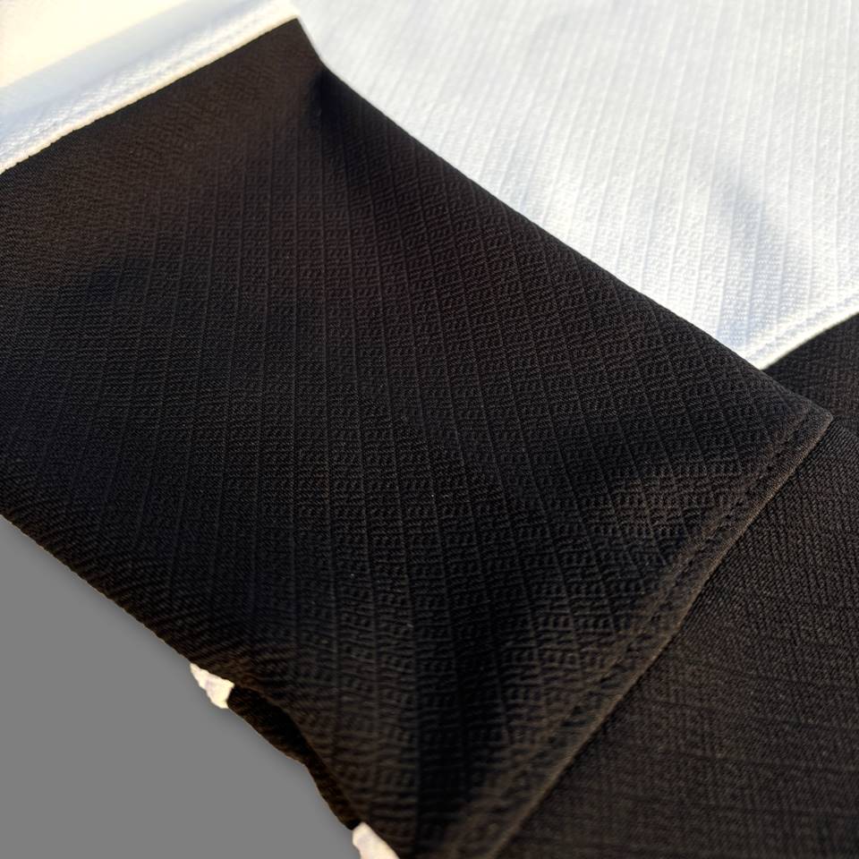 Full sleeve Collar Lycra T Shirt Black with White
