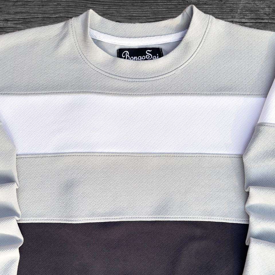 Gery Black white Full-Sleeve T-Shirt