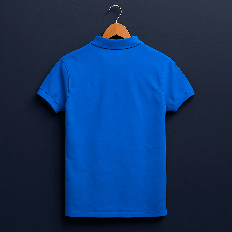 Sky Blue white with Navy Blue stripe Polo T-Shirt