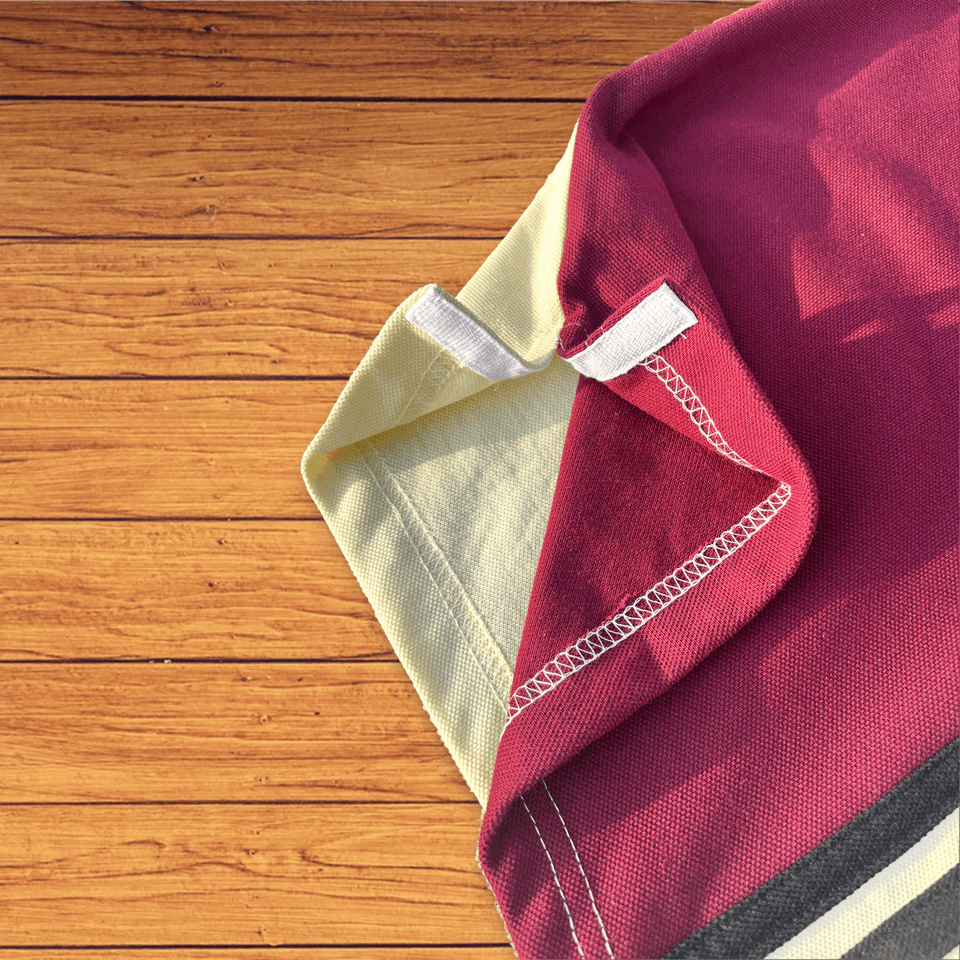 Half Maroon with Yellow stripe Polo T-Shirt