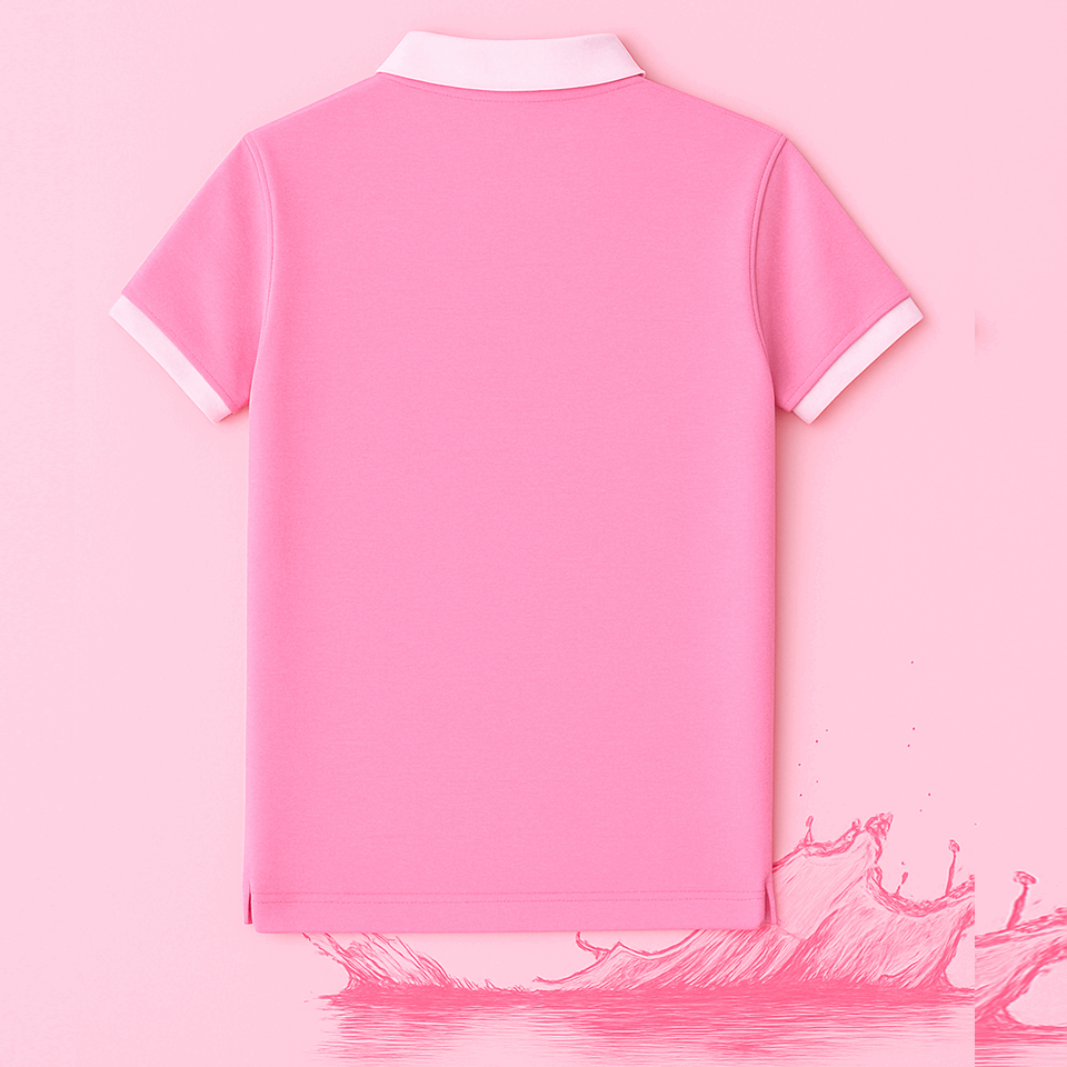 New Baby Pink Polo T-Shirt