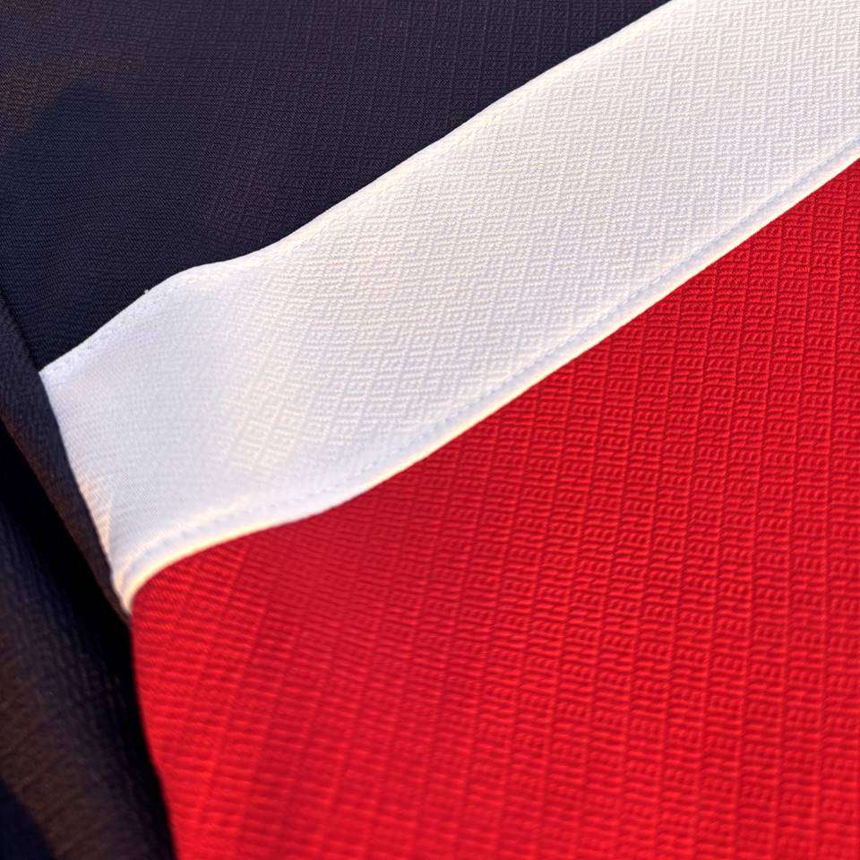 Half Sleeve Lycra Red Bottom Stripes T-Shirt