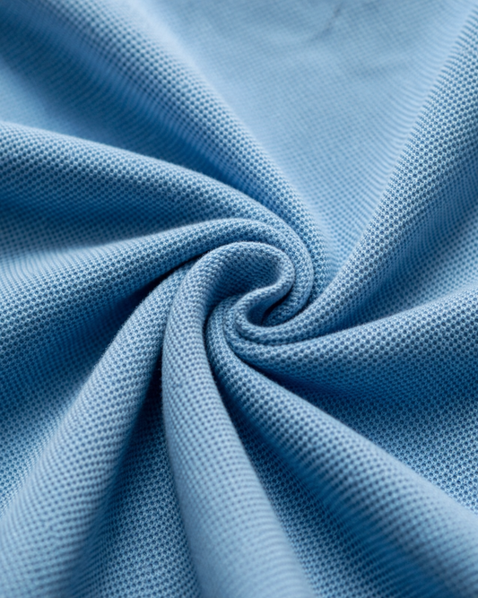 Premium Dual Tone Polo T-Shirt (Dark Mélange & Sky Blue)