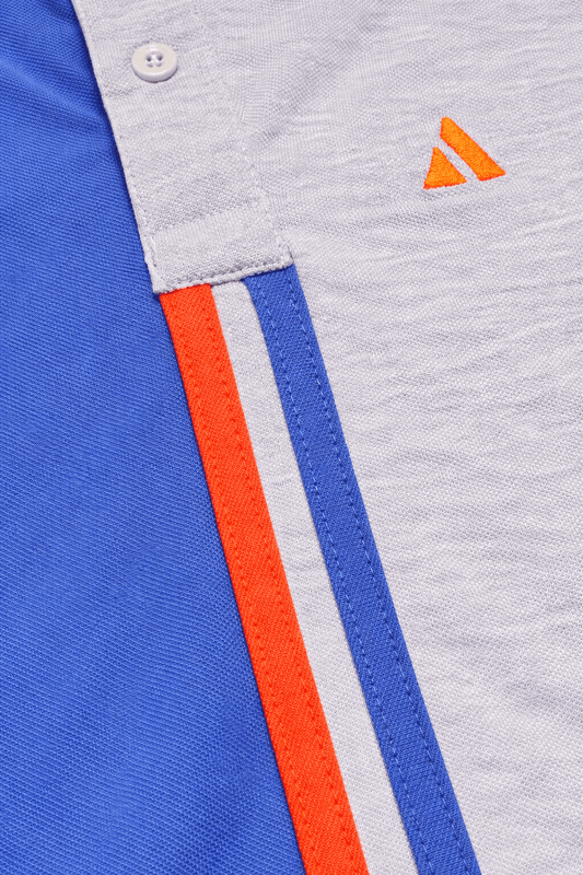 Half Blue with Light Grey stripe Polo T-Shirt