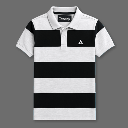 Light Grey & Black New Polo T-Shirt