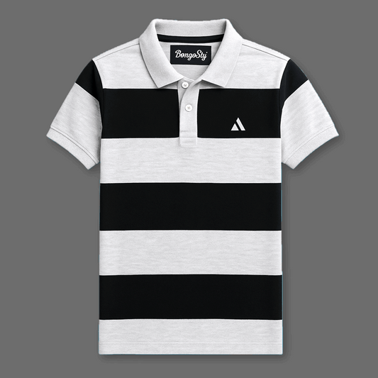 Light Grey & Black New Polo T-Shirt