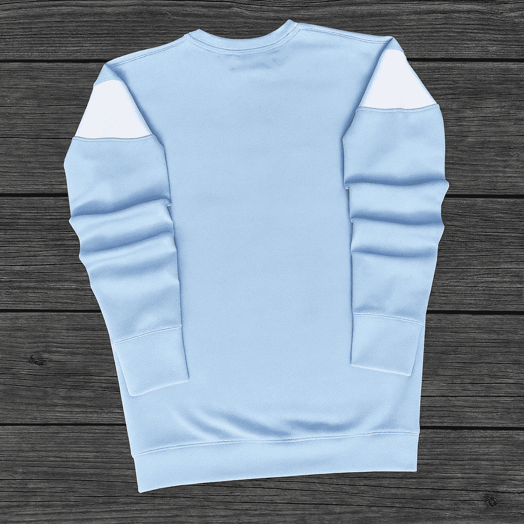 Men stylish Lycra T Shirt, Sky Blue, with Black and White