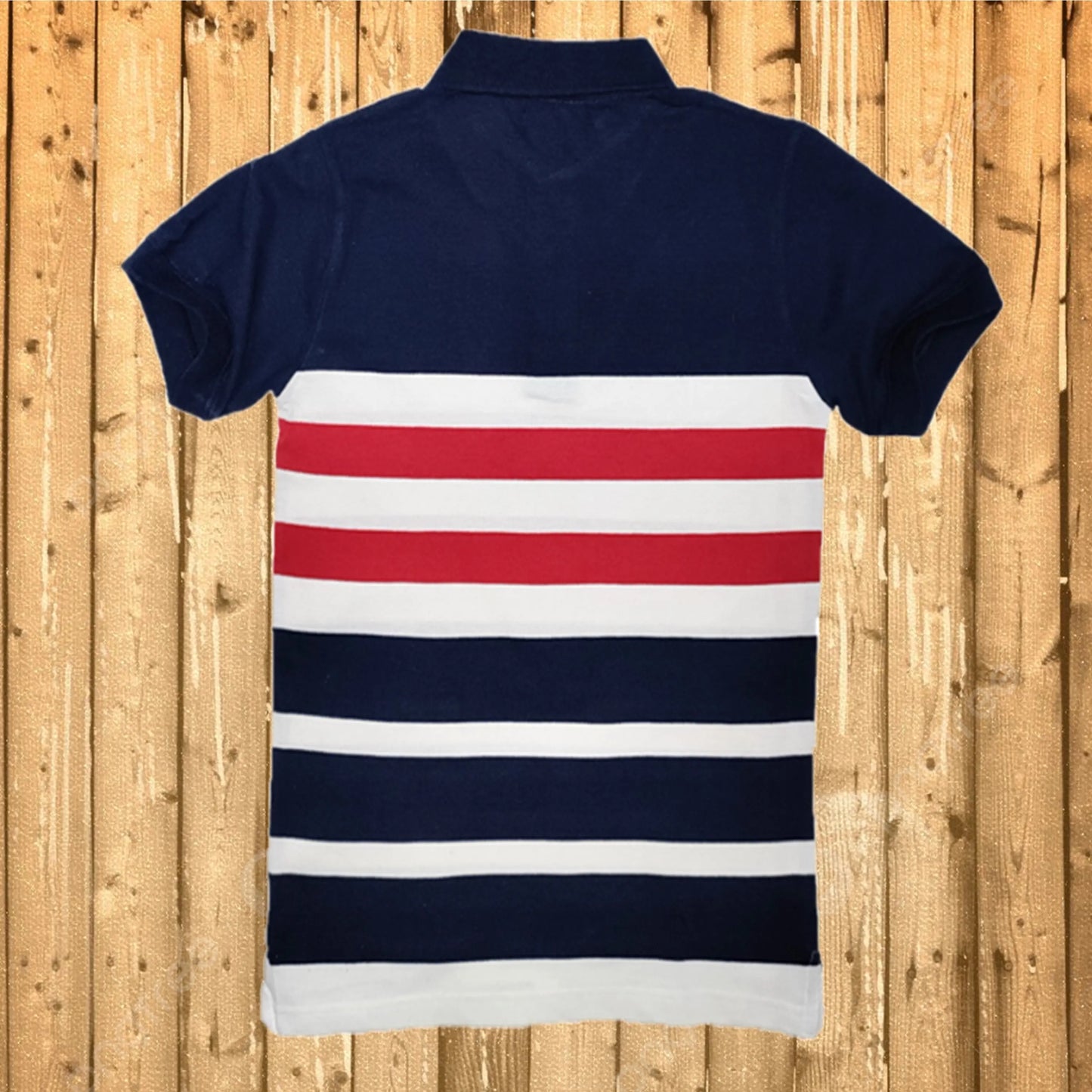 Autostripe Red and Blue Polo T-Shirt 