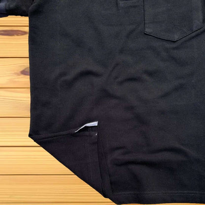 Black Plain Polo T-Shirt 