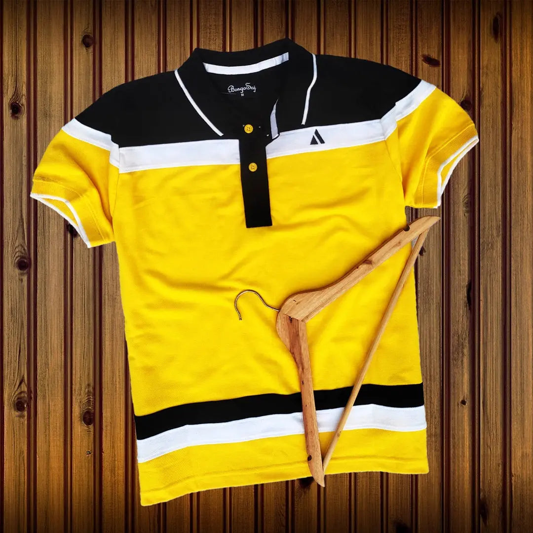 Black, Yellow and White New Polo T-Shirt