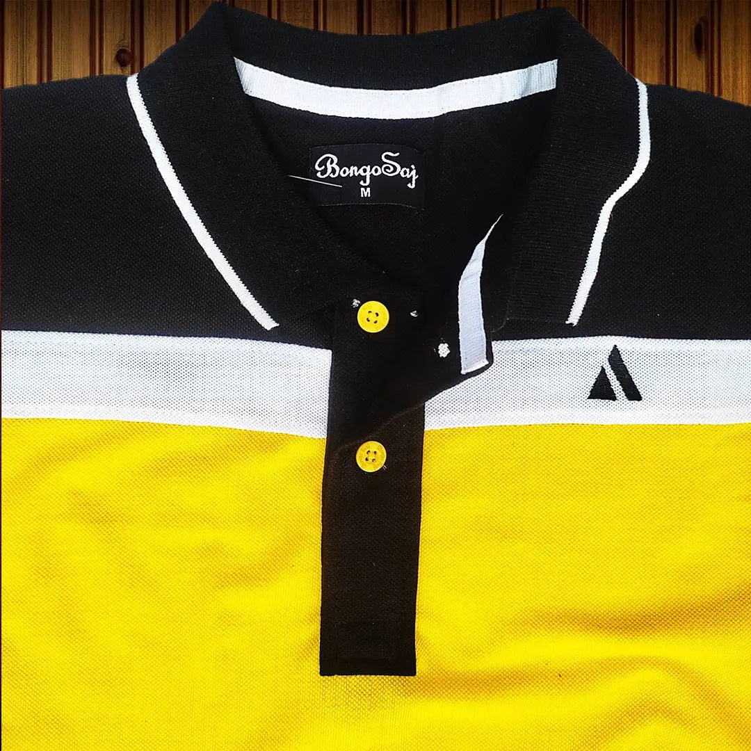 Black, Yellow and White New Polo T-Shirt 