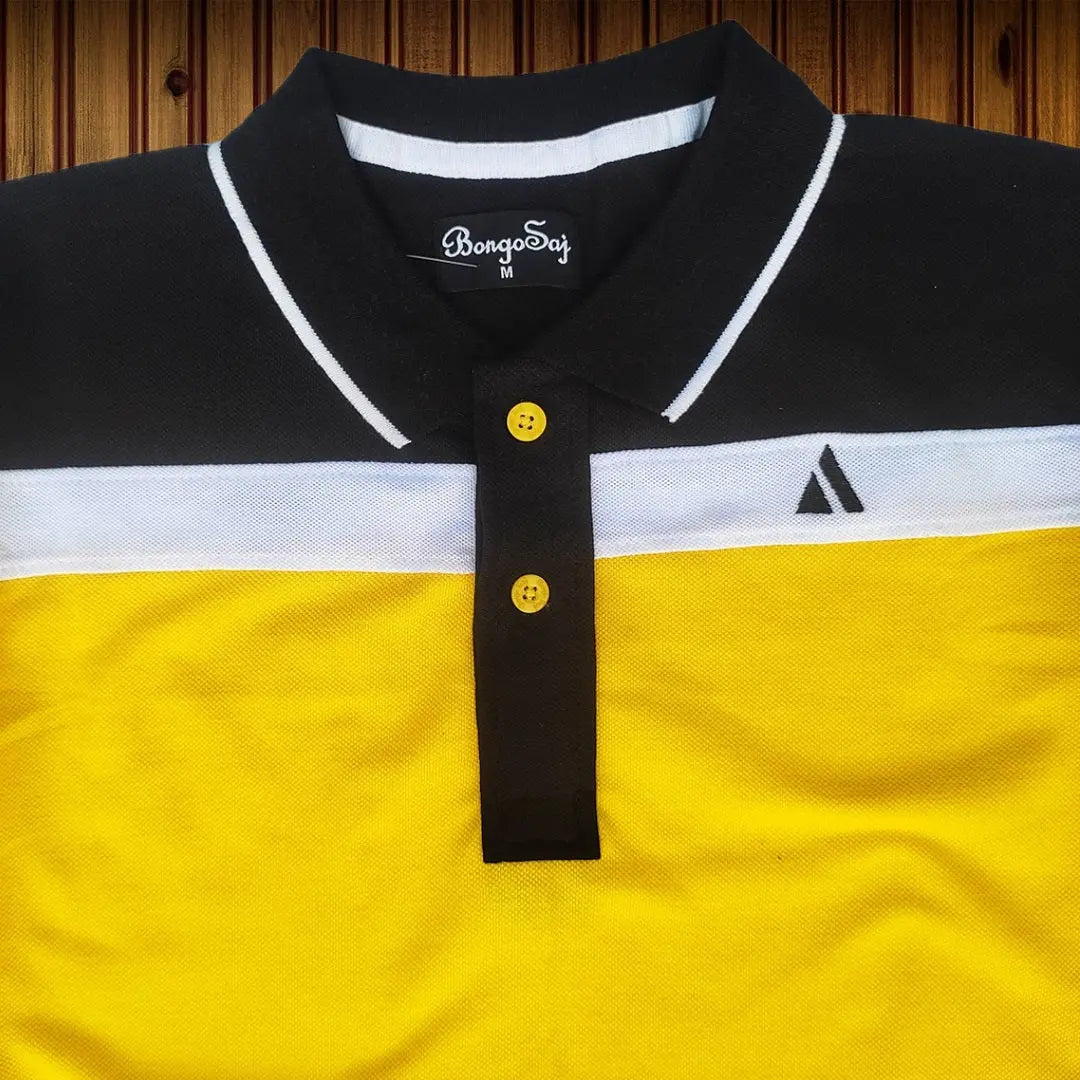 Black, Yellow and White New Polo T-Shirt