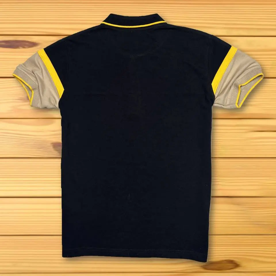 Black and Ginger Colour Polo T-Shirt