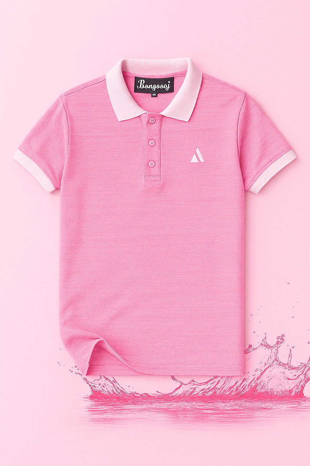 New Baby Pink Polo T-Shirt