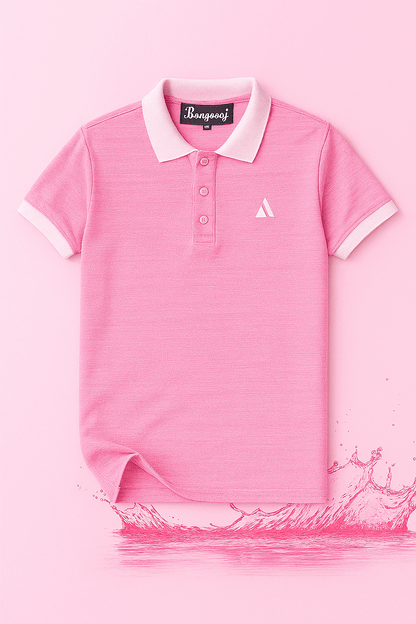 New Baby Pink Polo T-Shirt