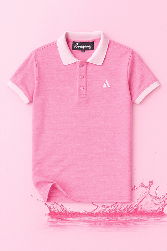 New Baby Pink Polo T-Shirt