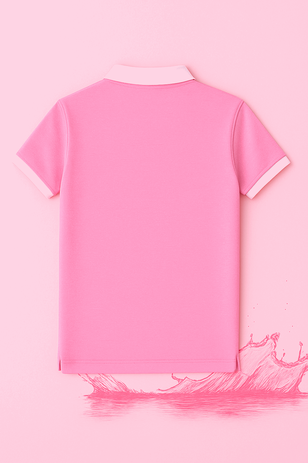 New Baby Pink Polo T-Shirt