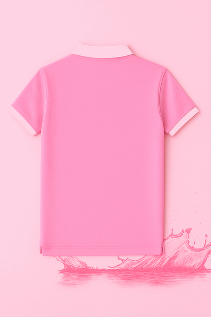 New Baby Pink Polo T-Shirt