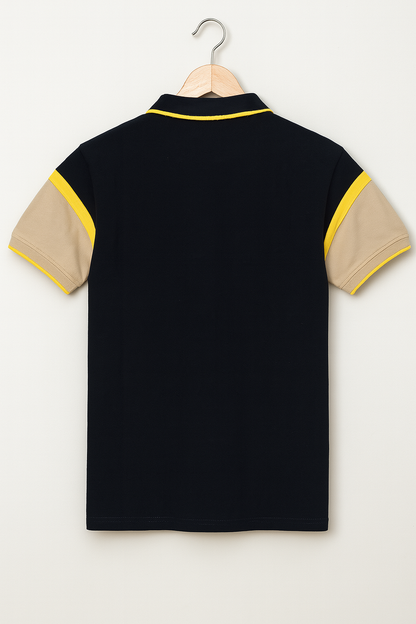 Black and Ginger Colour Polo T-shirt