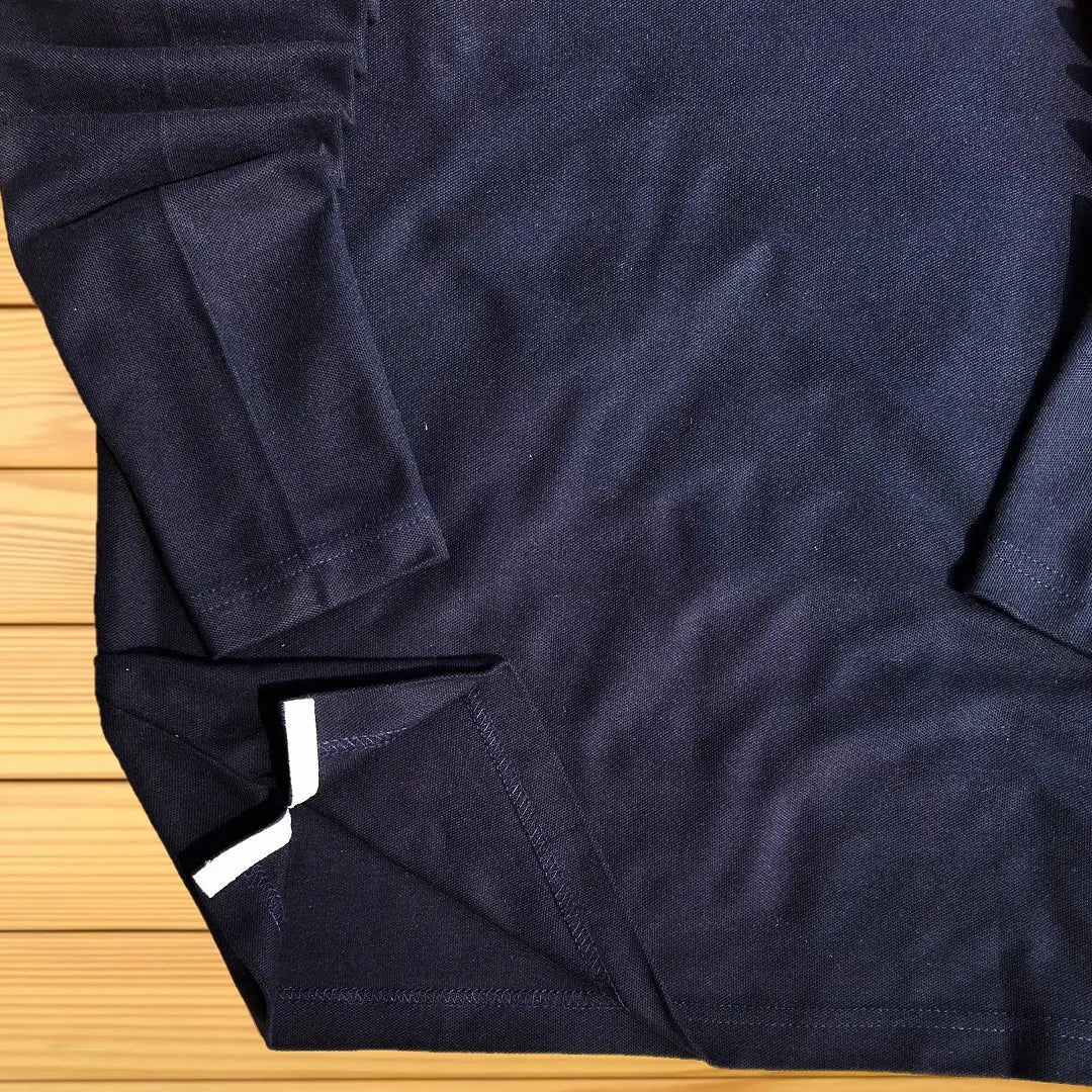Full Sleeves Polo T-Shirt White Red with Navy Blue
