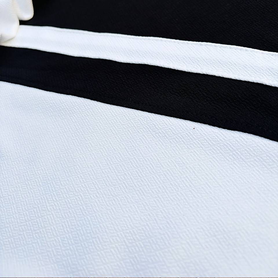 Full sleeve T-Shirt Grey White & Black 2-Stripes