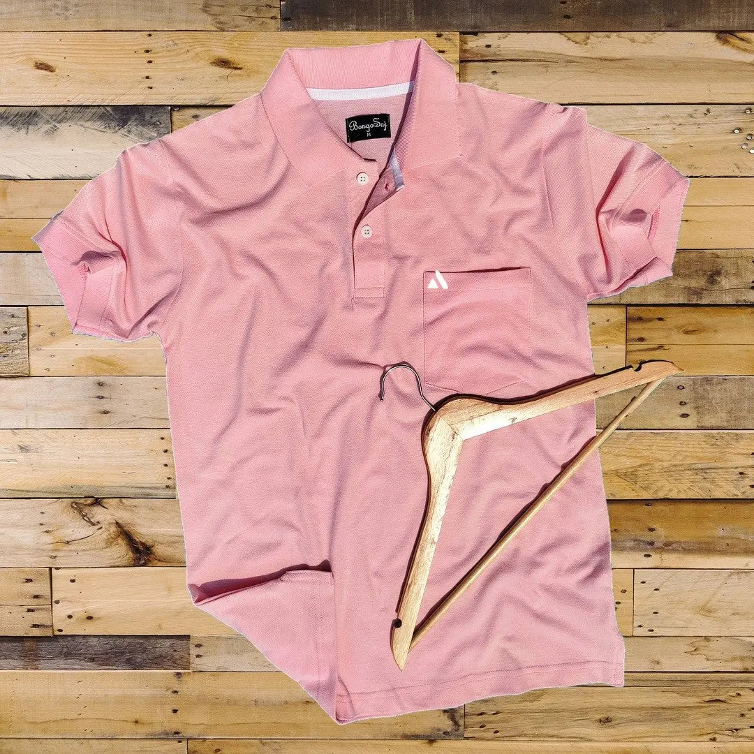 Light Pink with Pocket Polo T-Shirt