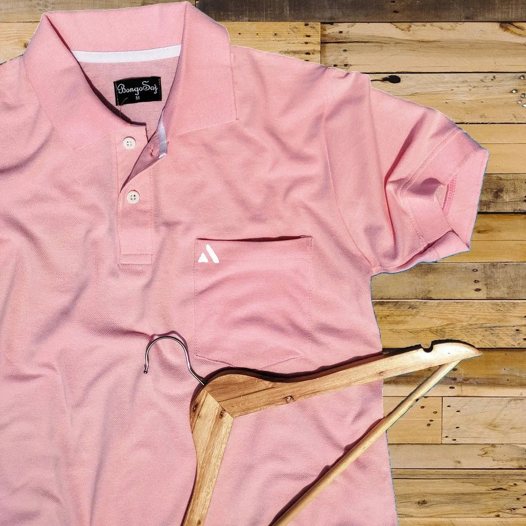 Light Pink with Pocket Polo T-Shirt