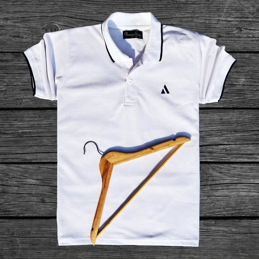 Plain White color Polo T-Shirt