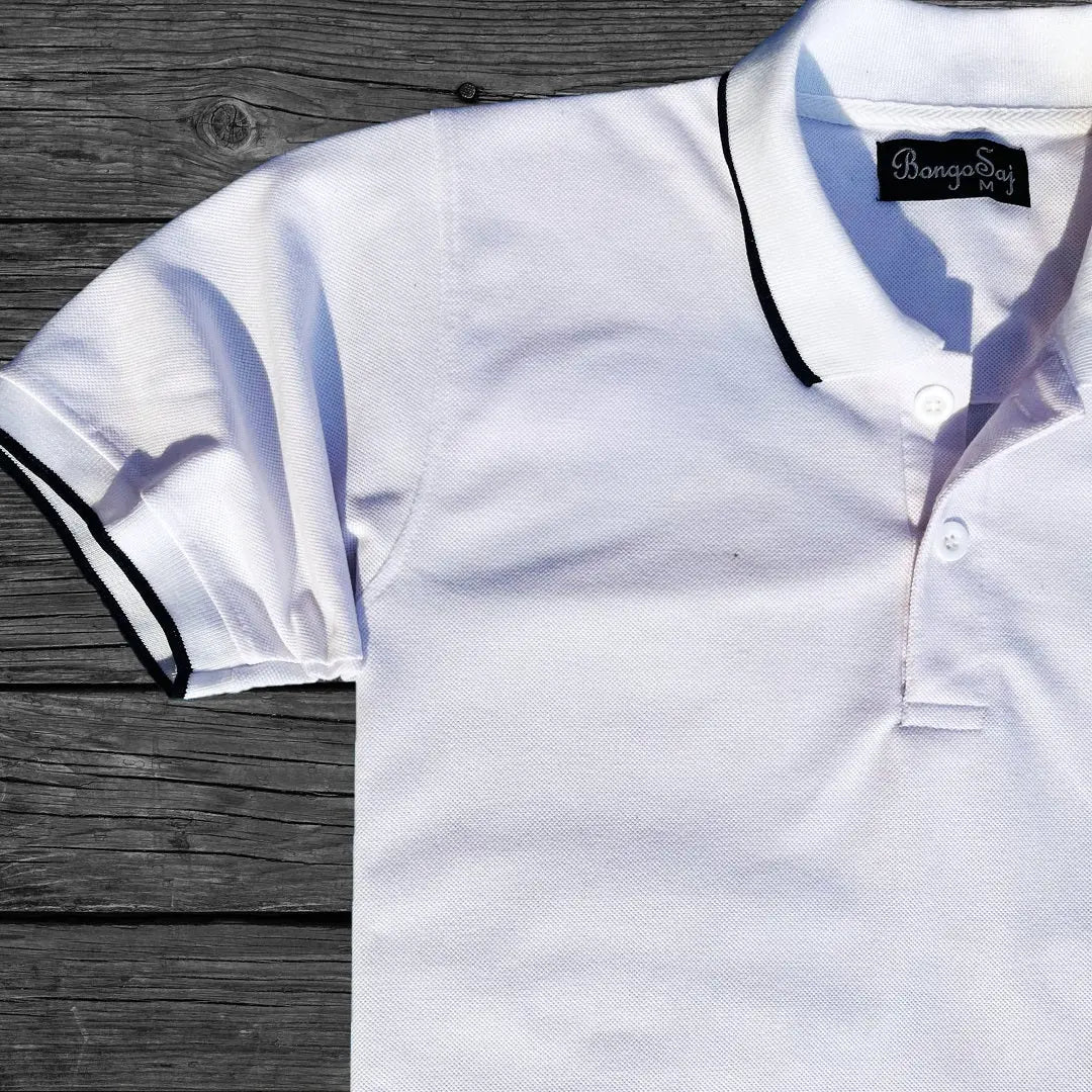 Plain White color Polo T-Shirt
