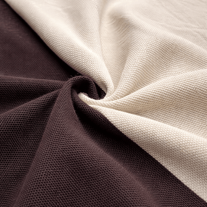 Half Coffee Brown with Beige Polo T-Shirt