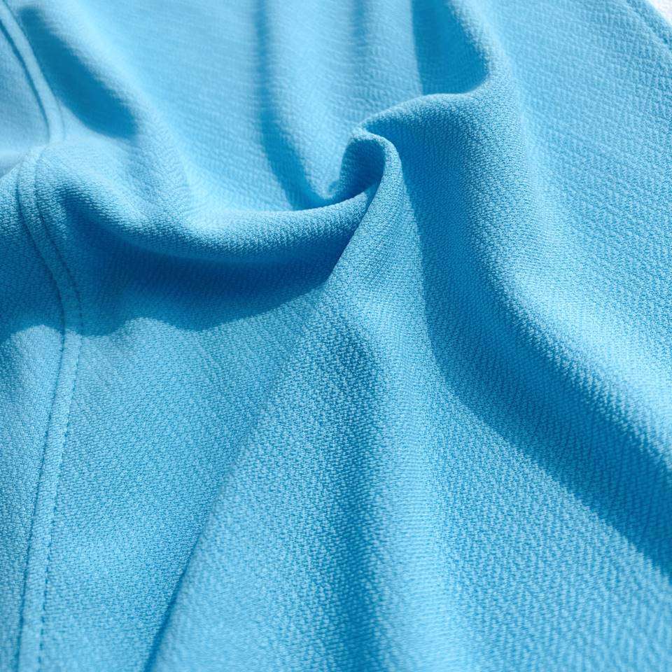 Sky Blue & White Full-Sleeve Collar T-Shirt