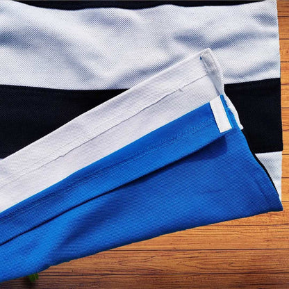 Sky Blue white with Navy Blue stripe Polo T-Shirt