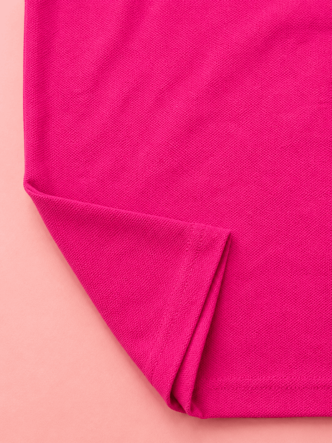 Premium Polo T-Shirt – Hot Pink Edition Shoulder cut