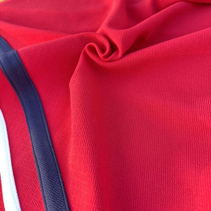 Half Sleeve Lycra Red Bottom Stripes T-Shirt