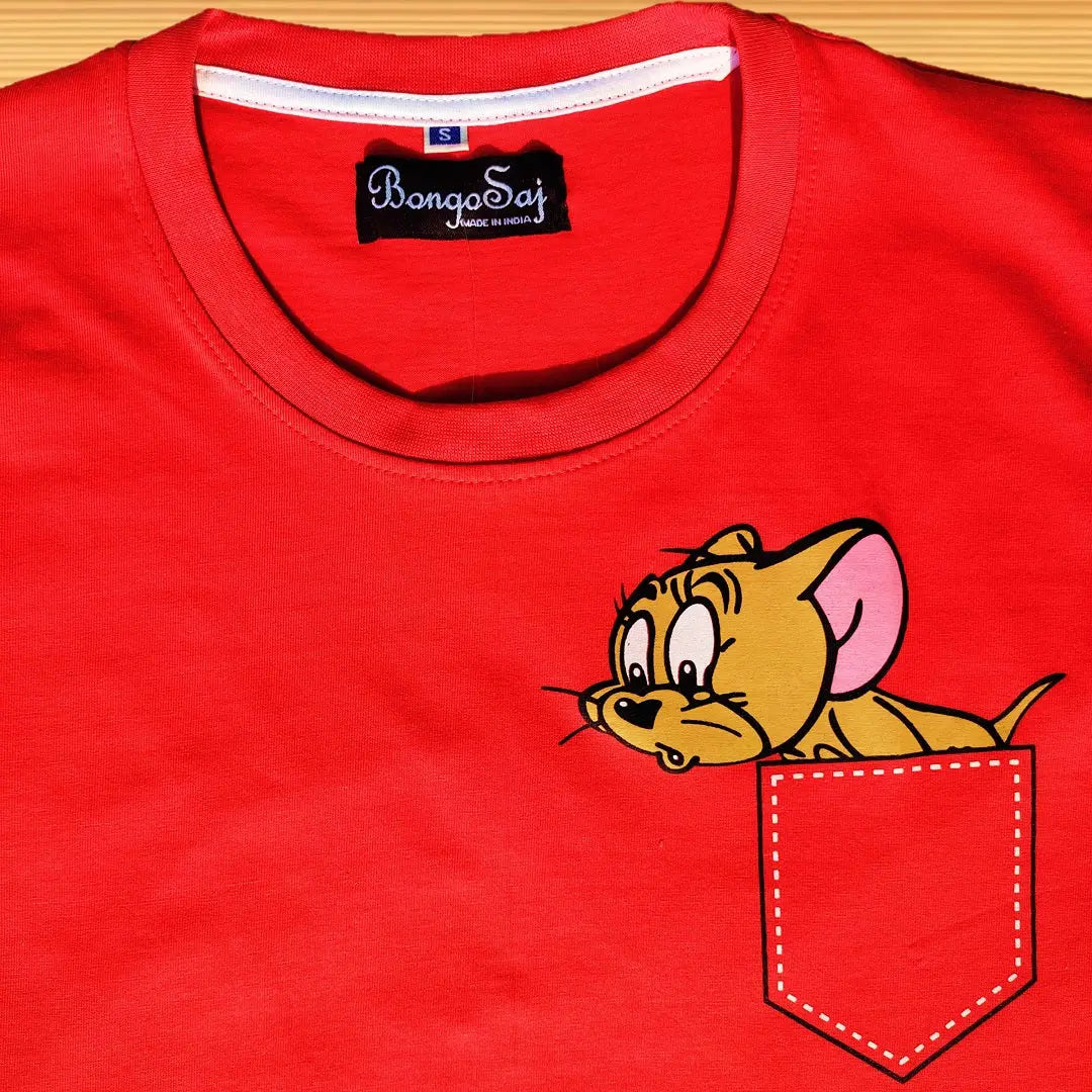 Tom & Jerry Printed T-Shirt Tomato Red