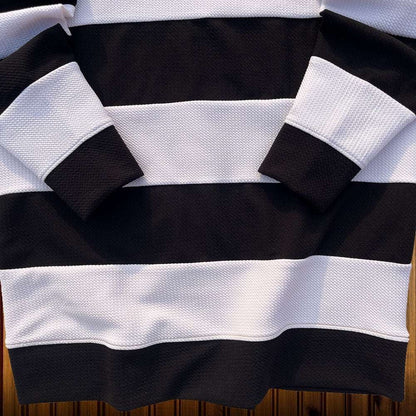 Winter Full sleeve T-Shirt Saffron Yellow White with Black