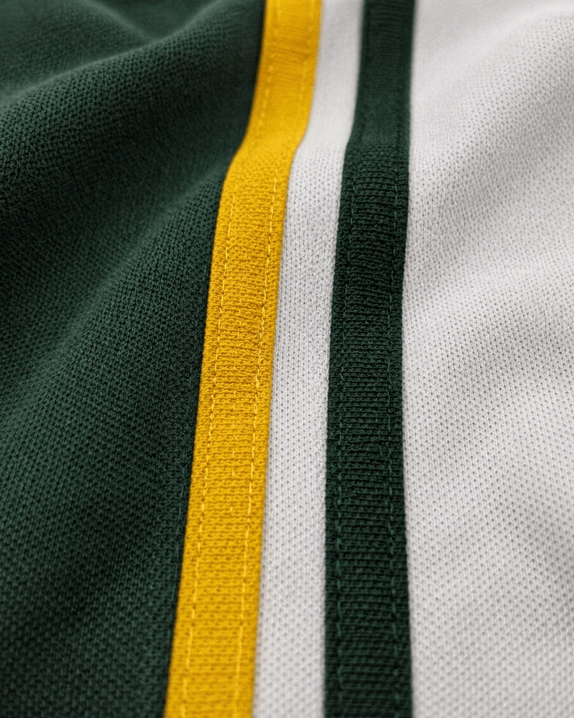 Half Pine Green with White stripe Polo T-Shirt