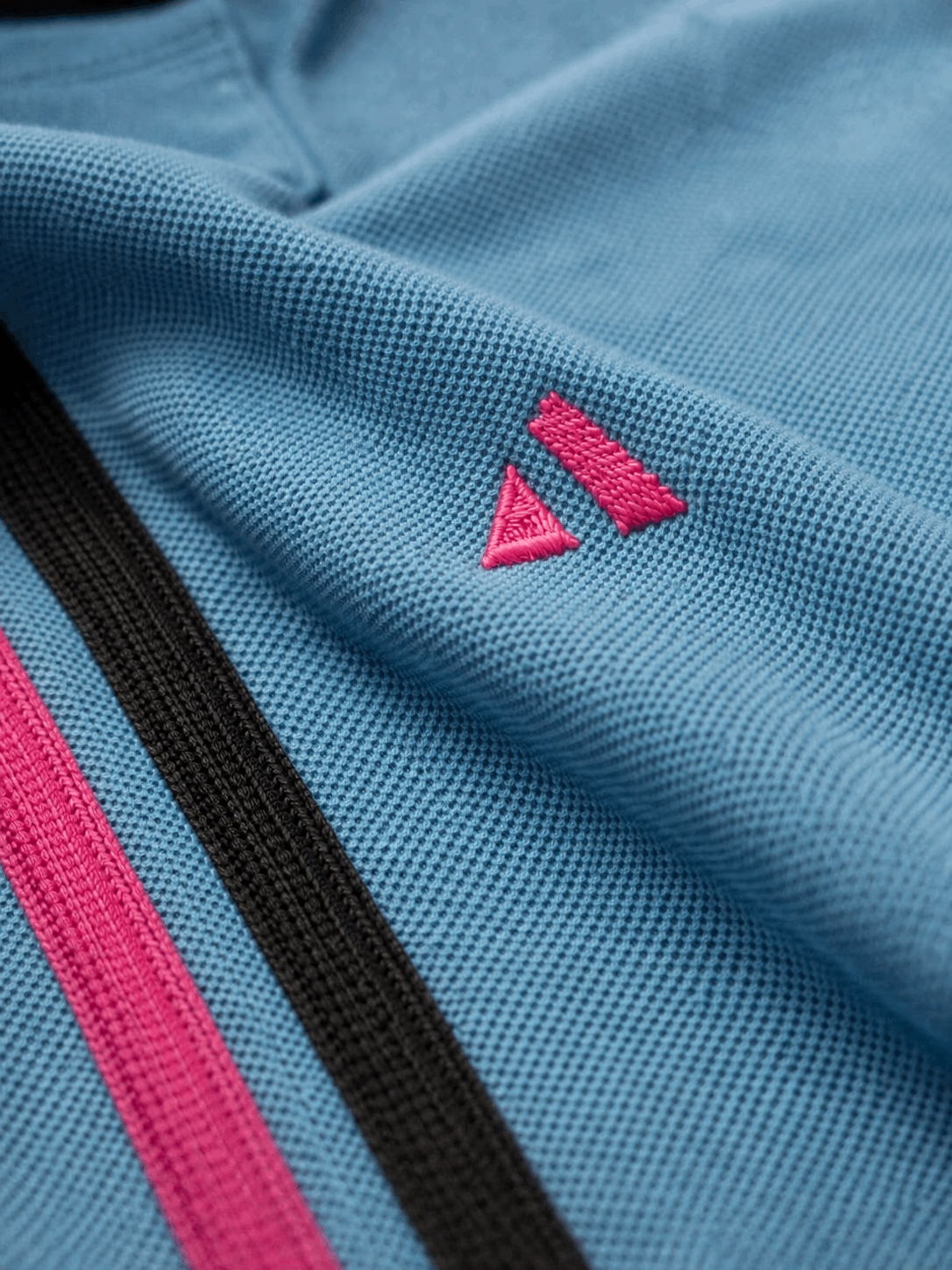 Premium Dual Tone Polo T-Shirt (Dark Mélange & Sky Blue)