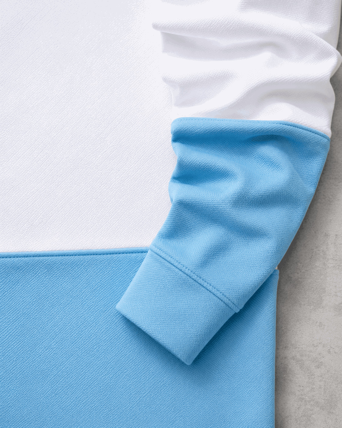 Sky Blue & White Full-Sleeve T-Shirt
