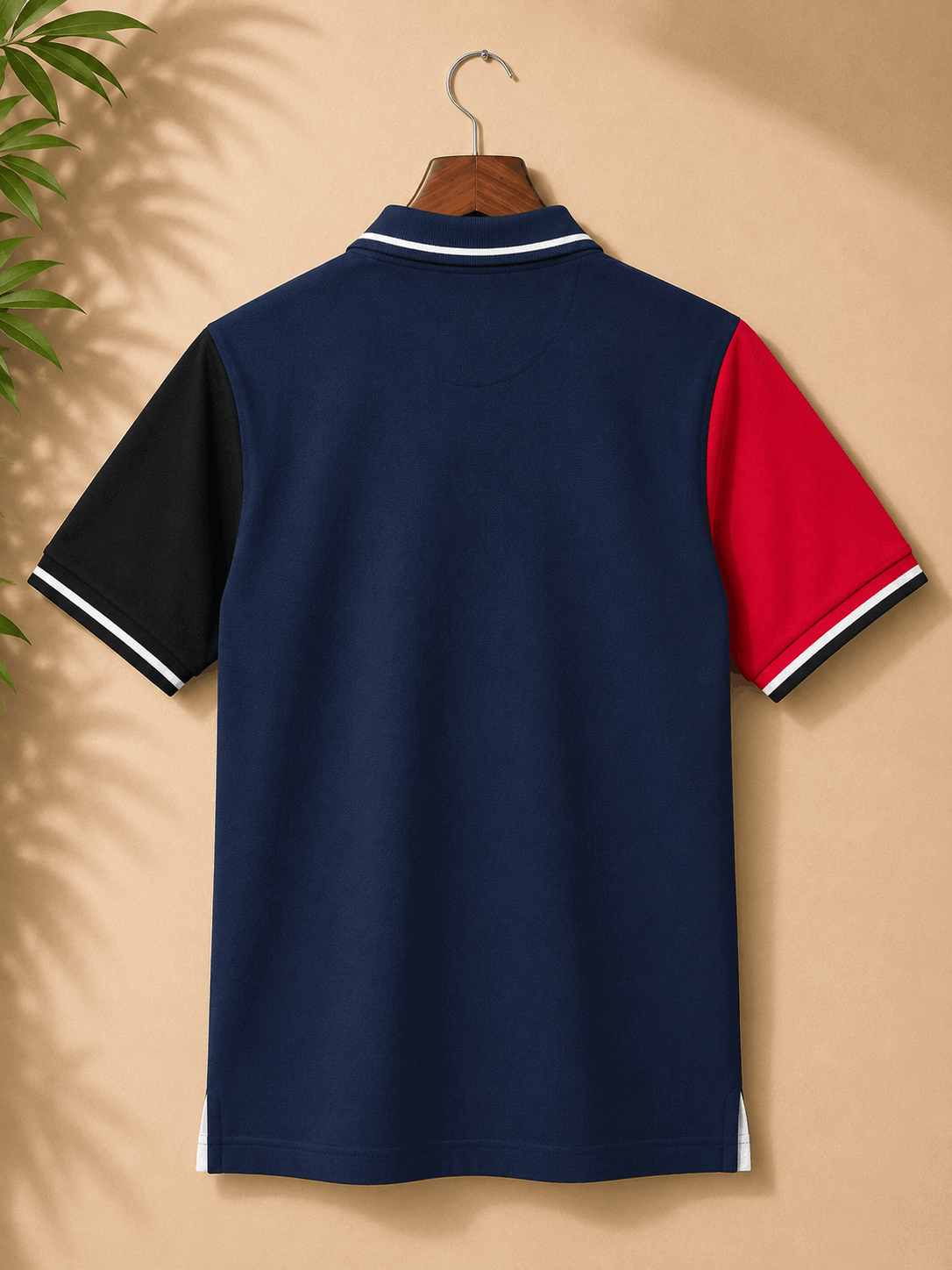 Urban Contrast Polo T-Shirt – Navy Multicolour