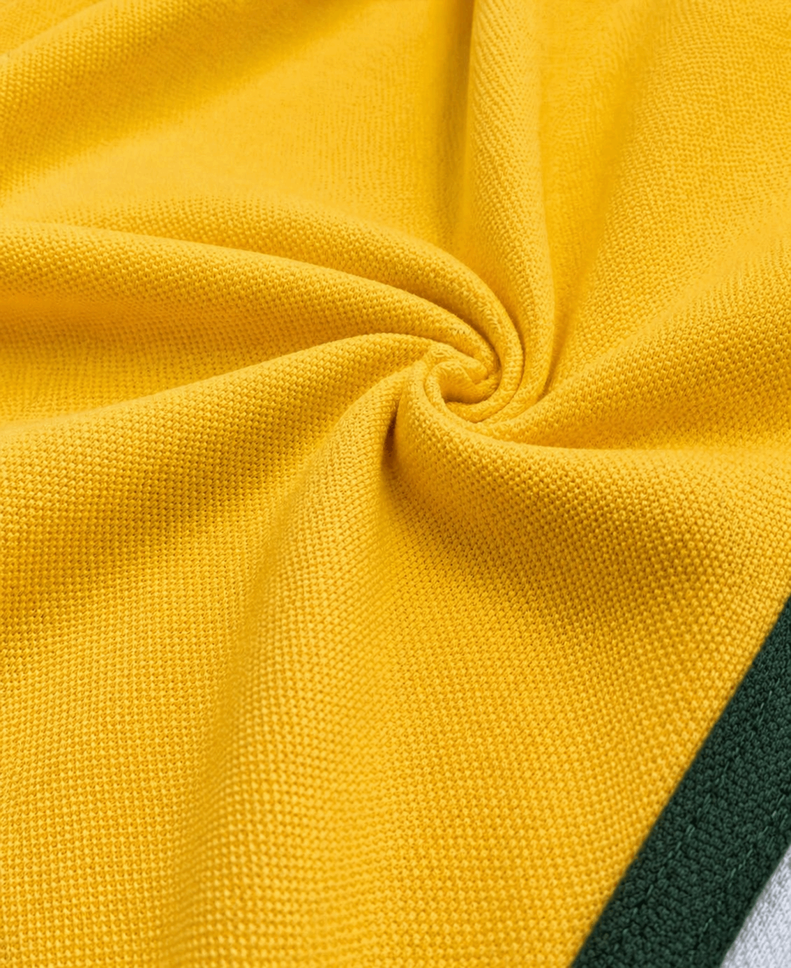 Half Golden Yellow with White stripe Polo T-Shirt