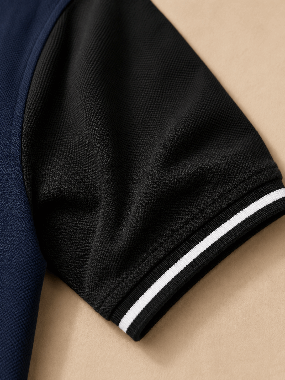 Urban Contrast Polo T-Shirt – Navy Multicolour