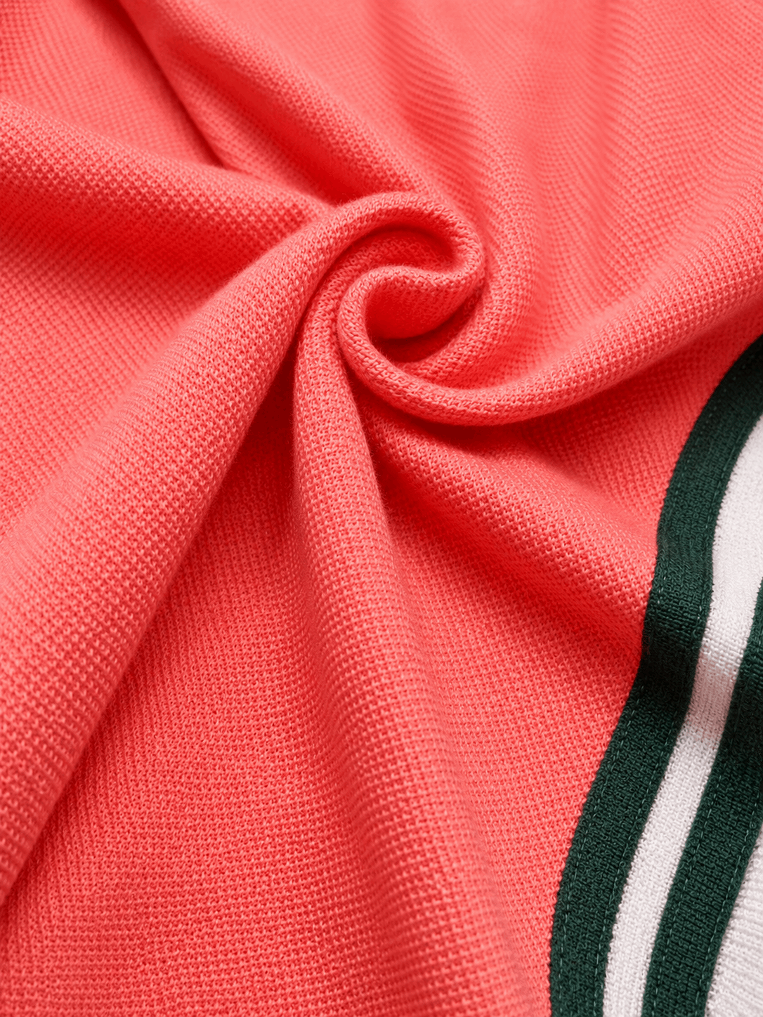 Dual Tone Polo T-Shirt – Coral Pink & Melange Grey