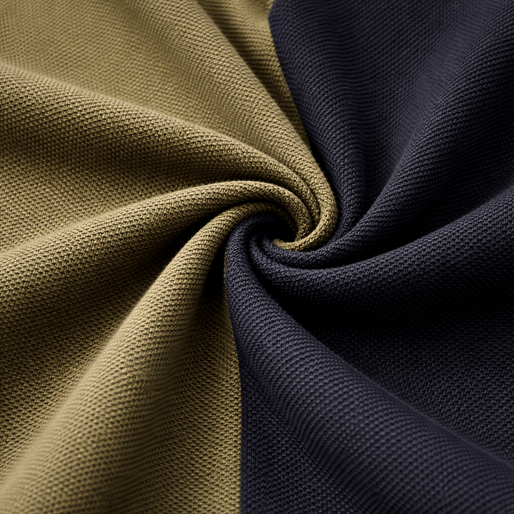 Half Olive Green with Black Polo T-Shirt