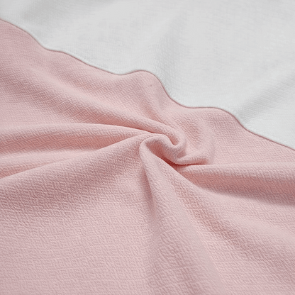Men’s Colorblock Lycra Fabric T shirt – White, Pink & Black