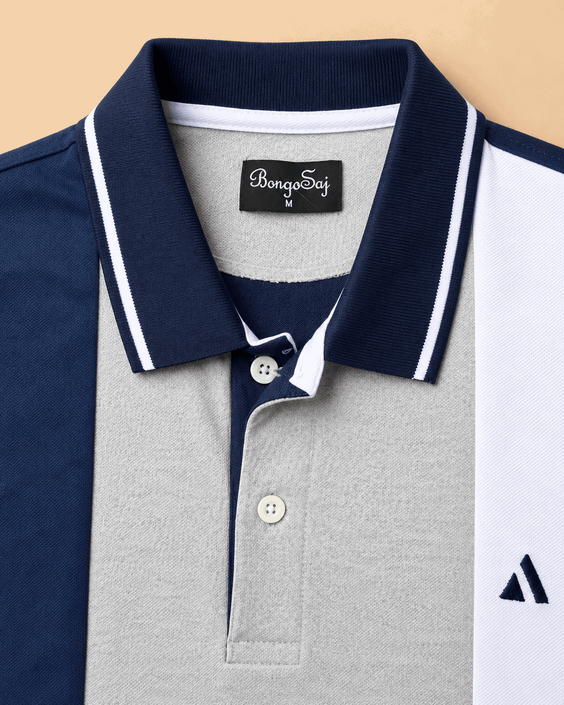 Urban Contrast Polo T-Shirt – Navy Multicolour