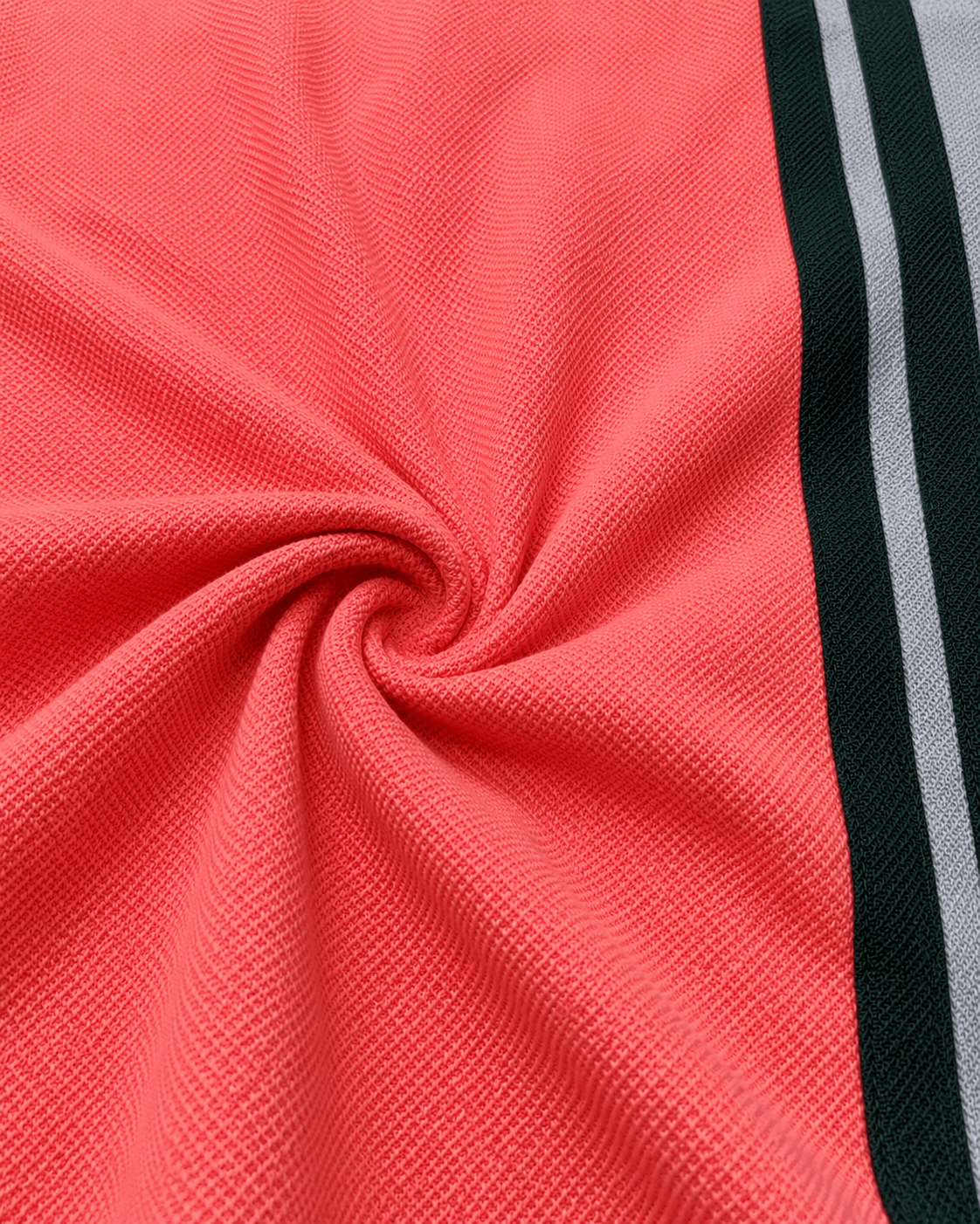 Sparkcolours Men's Coral Pink & Grey Colorblock Polo T-Shirt